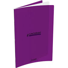 CAHIER AGRAFE 240X320 POLYPRO VIOLET 90G 48P SEYES CLASSIQUE