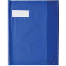 OXFORD Protège-Cahier SMS 17x22cm PVC Opaque 12/100ème Bleu Turquoise