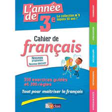 L'année de 3e - Cahier de français - Grand Format