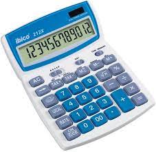 Calculatrice de bureau Ibico 210X - Grandes touches - LCD 10 chiffres - Affichag