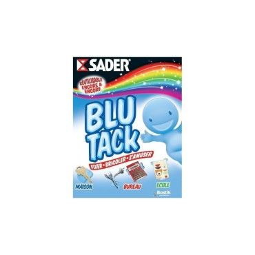 SADER - Pâte adhésive Blu Tack - Plaquette non pré-découpée 57g