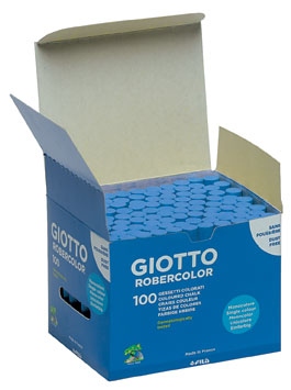 Boîte de 100 craies Giotto Robercolor bleues
