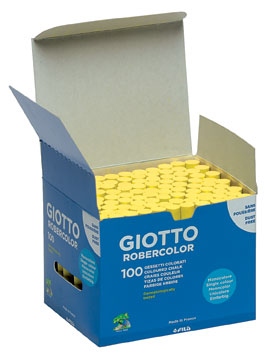 Boîte de 100 craies Giotto Robercolor jaunes