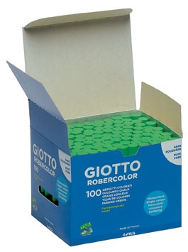 Boîte de 100 craies Giotto Robercolor vertes