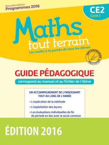 Maths tout terrain CE2 - Guide pédagogique (Broché)
