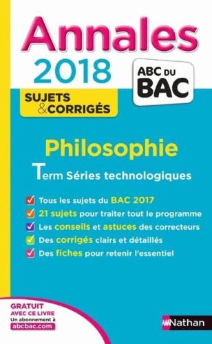 Annales ABC du Bac Philosophie STMG 2018