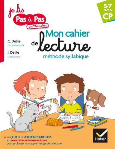 Français CP 5-7 ans Mon cahier de lecture méthode syllabique