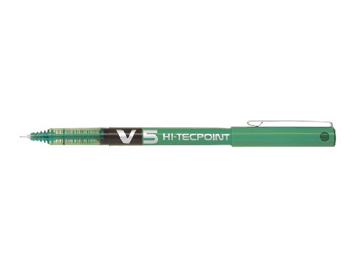 Hi-Tecpoint V5 - Liquid Ink Rollerball - Green - Fine Tip