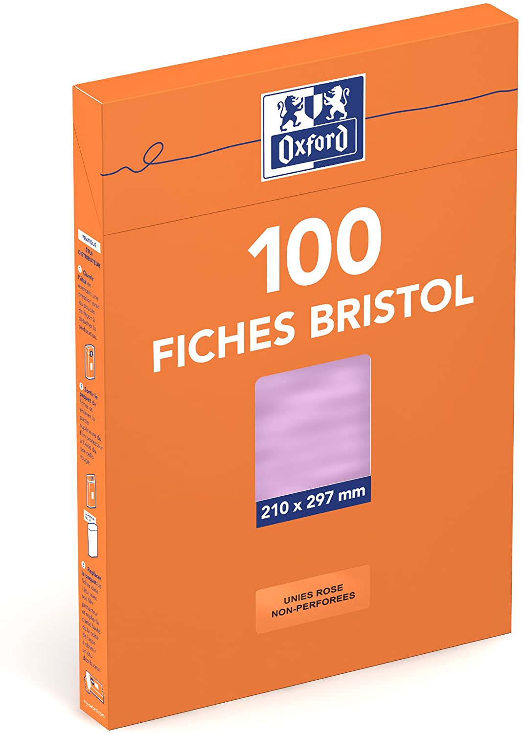 Bloc fiches bristol perforées A4 210x297 Q5 Oxford - Intermarché