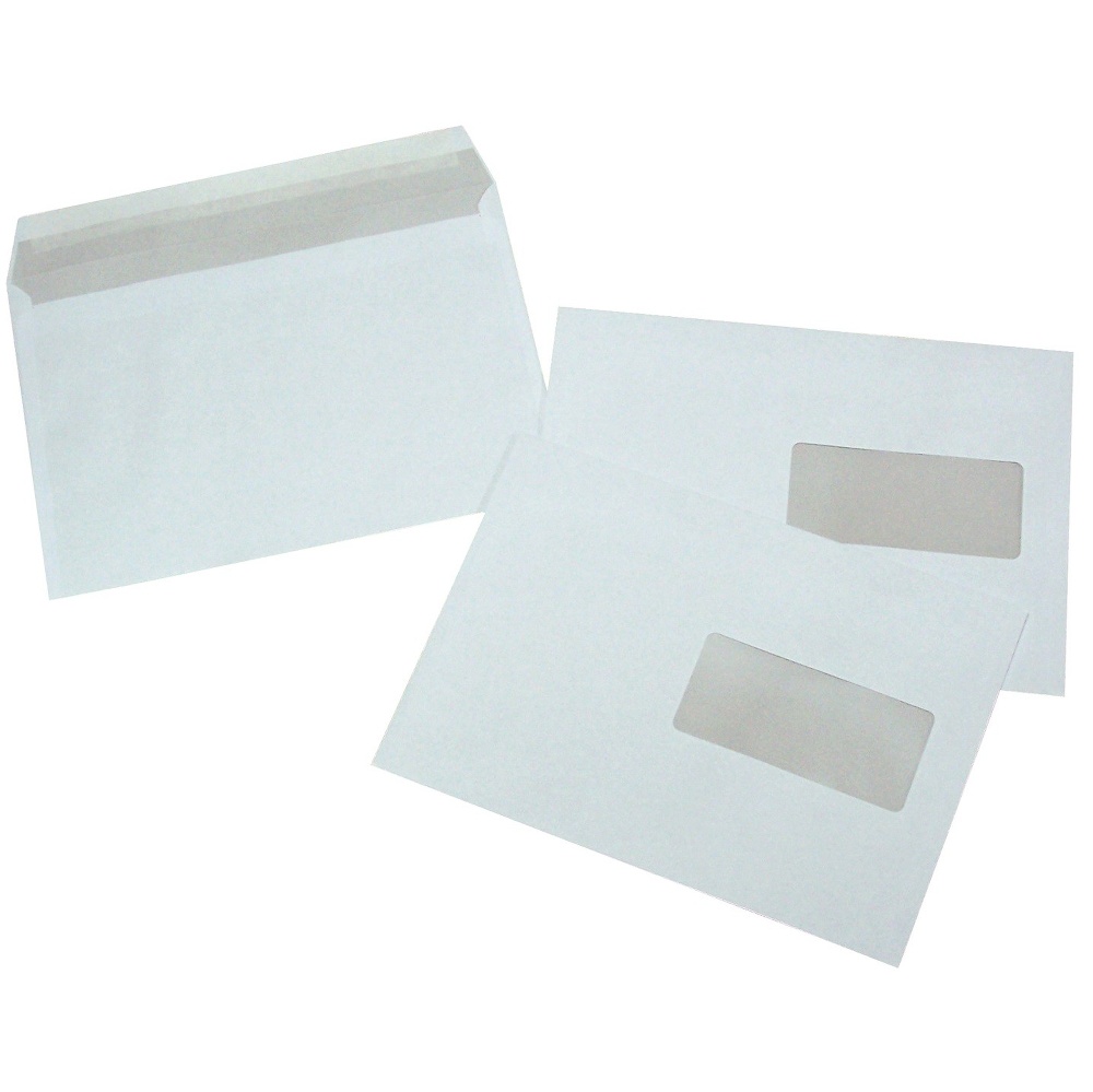 Boite de 1000 enveloppes TIP blanches 90x182 80 g/m² fenêtre 22x88 gommées  