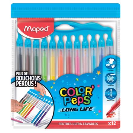 Crayons de Couleur Frozen, Assortiment 12 couleurs, Feutres de