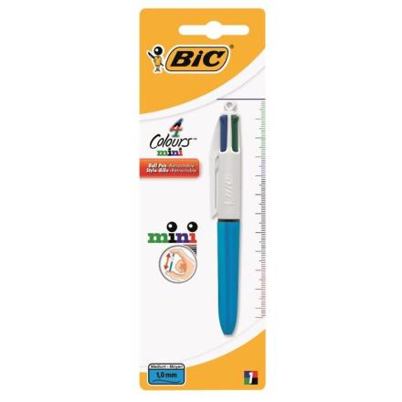 BIC 4 Couleurs Pro Stylos-Bille Rétractable Pointe Moyenne (1,0 mm) -  Blister de 1 BIC