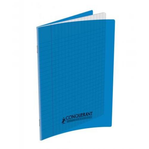 Cahier piqué - Couv polypro 3/10ème - 21 x 29,7 - 90 g - Séyès - 96 pages - Bleu