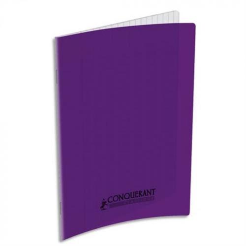 CAHIER AGRAFE 170X220 POLYPRO VIOLET 90G 48P SEYES CLASSIQUE