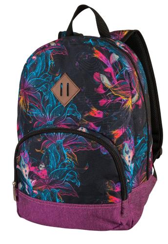 SAC A DOS  CITY FASHION PEPPERS PINK FLOWER