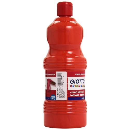 Giotto Gouache Extra quality super concentrée - Flacon 1L - rouge vermillon