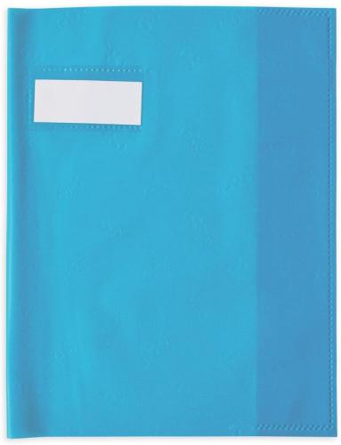 OXFORD Protège-Cahier SMS A4 PVC Opaque 12/100ème Bleu Turquoise