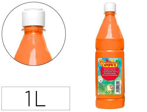GOUACHE LIQUIDE BASIQUE Bouteille 1000 ml. Couleur Orange