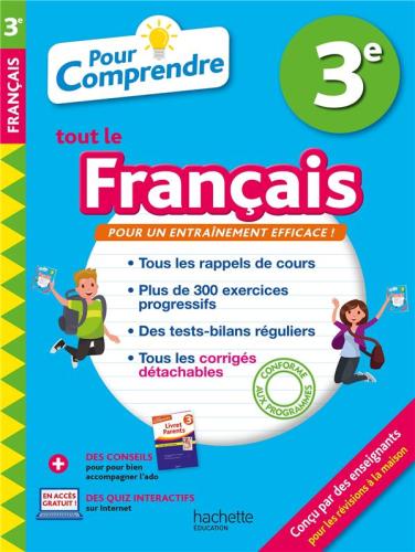 Pour comprendre tout le français 3e - Grand Format