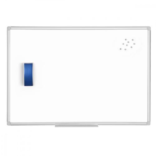 Tableau magnétique blanc Rocada RD 6407 cadre en aluminium, taille 120 x 150