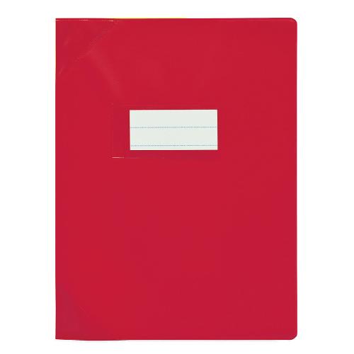 OXFORD Protège-Cahier SMS A4 PVC Opaque 12/100ème Rouge