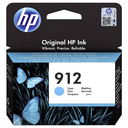 HP 912 - Cartouche encre Cyan - 315 pages