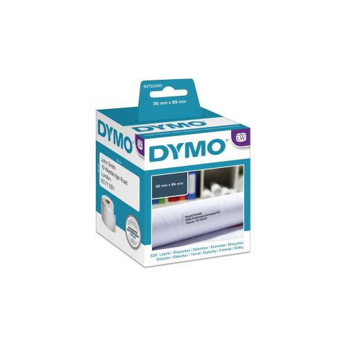 Rouleau de 260 étiquettes d'adresses grand format 36 x 89 mm pour DYMO Labelwrit