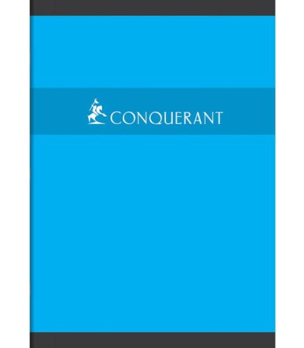 CONQUERANT Cahier A4 Grands Carreaux Seyès 192 Pages Agrafées Couverture Carte C