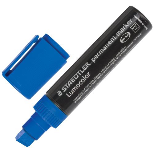 Lumocolor® 388 - Marqueur permanent pointe biseau 2 à 12 mm bleu