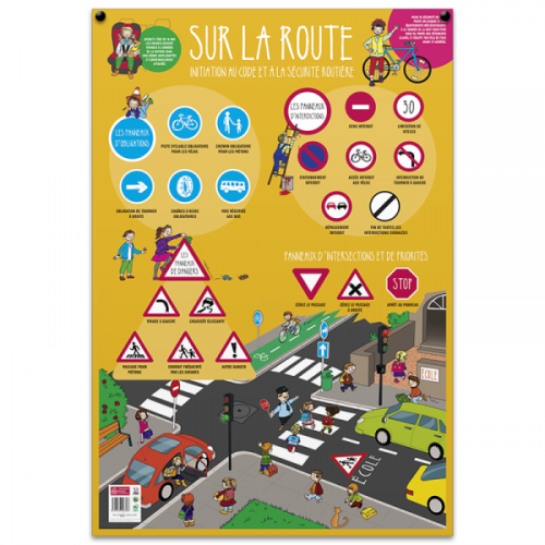 Poster pédagogique BOUCHUT Code de la Route 52 x 76 cm